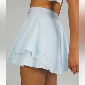 Lululemon Athletica Court Rival Powder Blue High Rise Tennis Mini Skirt